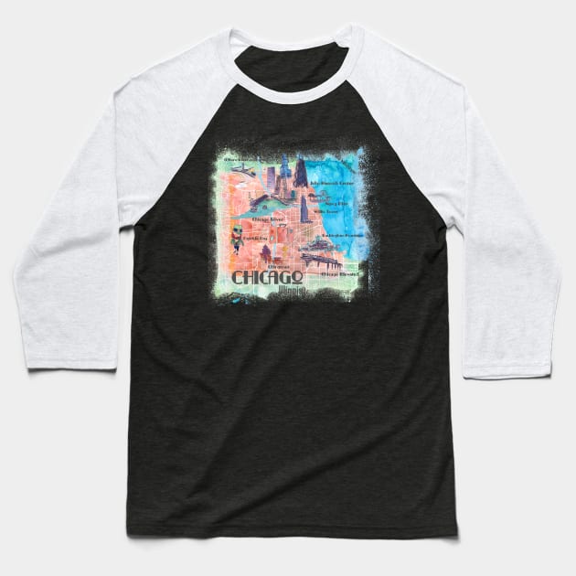 Chicago, Illinois Baseball T-Shirt by artshop77